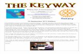The Keyway - 18 September 2013 Edition - weekly newsletter for the Rotary Club of Queanbeyan