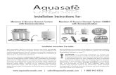 Aquasafe Maximus II + Re-mineralization Instructions