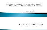 Apostrophe - Question Mark and Exclamation Pointp