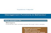 Management Functions & Behaviour