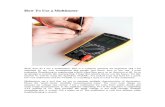 How to Use a Multimeter Kit 10338