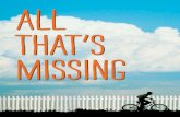 All That's Missing by Sarah Sullivan - Chapter Sampler