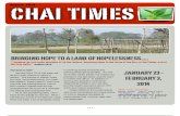 Chai Times Fall Issue