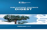 Publications Contents Digest - 2012 February
