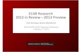 ECAR Research Tour:  The Year in Review (166242177)