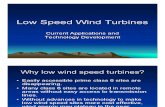 Low Speed Turbines