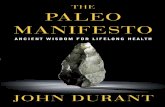 The Paleo Manifesto by John Durant - Excerpt