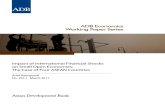 Impact of International Financial Shocks on Small Open Economies: The Case of Four ASEAN Countries