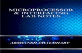Microprocessor and Interfacing Lab