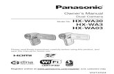 Panasonic HX-WA03 Camcorder User Manual