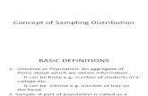 Concept of Sampling Distribution