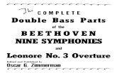 Zimmerman - The Complete Double Bass Parts Beethoven Symphonies and Leonore No 3 Overture