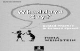Whaddaya Say -Guided Practice in Relaxed Speech