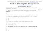 CAT Sample Paper 5
