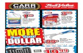 Carr Hardware August Coupon Book