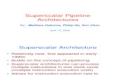 Superscalar Architectures