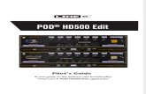 POD HD500 Edit Pilot's Guide v2.0 - English ( Rev a )