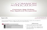 Common Application 2011-12 Applicant Perspective