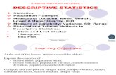 Chap 1-Descriptive Statistics
