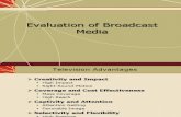 IMC- Evaluation of Broadcast Media