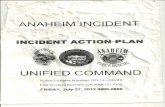 Anaheim Police Department - Incident Action Plan