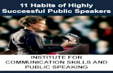 The 11 Habits of Highly Successful Public Speakers - 4 Days workshop in India, Middle East and Asia Pacific