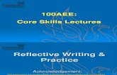 100AEE Reflective Practice