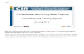 Formatting and Printing Reports