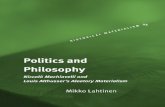 Althusser Lahtinen-politics and Philosophy Niccolo Copy
