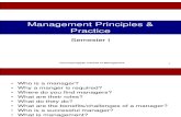 Management Principles & Practice