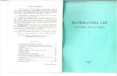 Matematicki list  1970 IV 5