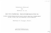 Actuarial Mathematics Solutions