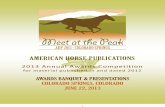 American Horse Publications Awards Program 2013