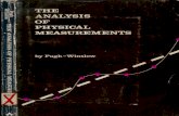 The Analysis Of Physical Measurements by Pugh Winslow
