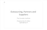 SVFI June 12, 2013 Outsourcing, Partners and Suppliers - Ziv Gillat