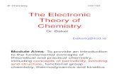 Electronic Theory of Chemistry