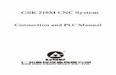 GSK 218M CNC System Connection and PLC Manual