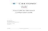 SIPConnect CME Configuration Guide Version 1.2