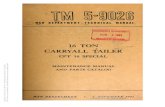 Tm 5-9026 16 TON CARRYALL TRAILER, CPT 16 SPECIAL, 1942
