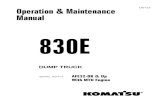Manual de Mantencion y Operacion 830E