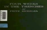 WWI Four Weeks in the Trenches, The War Story of a Violinist - Fritz Kreisler (1915)
