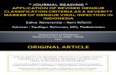 Journal Reading - Revised Dengue Classsification Criteria
