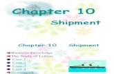 Chapter 10 Shipment