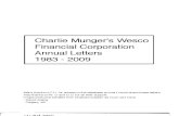 101910441 Wesco Charlie Munger Letters 1983 2009 Collection