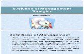Definition & Evolution of Management