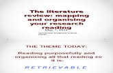 The Lit Review - Mapping & Organising Research
