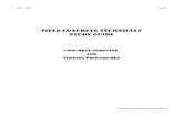 Field Concrete Technician Study Guide English