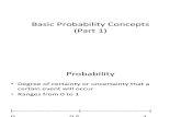Basic Concepts in Probability