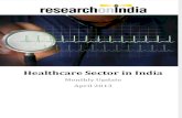 Healthcare Sector in India Monthly Update April 2013