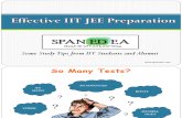 Effective IIT JEE Preparation